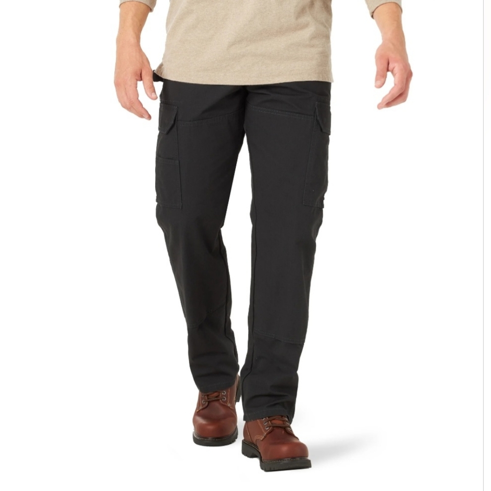 NEW Wrangler Ranger Workwear Size Mens 42x32 Relaxed Fit Pants Black Cotton